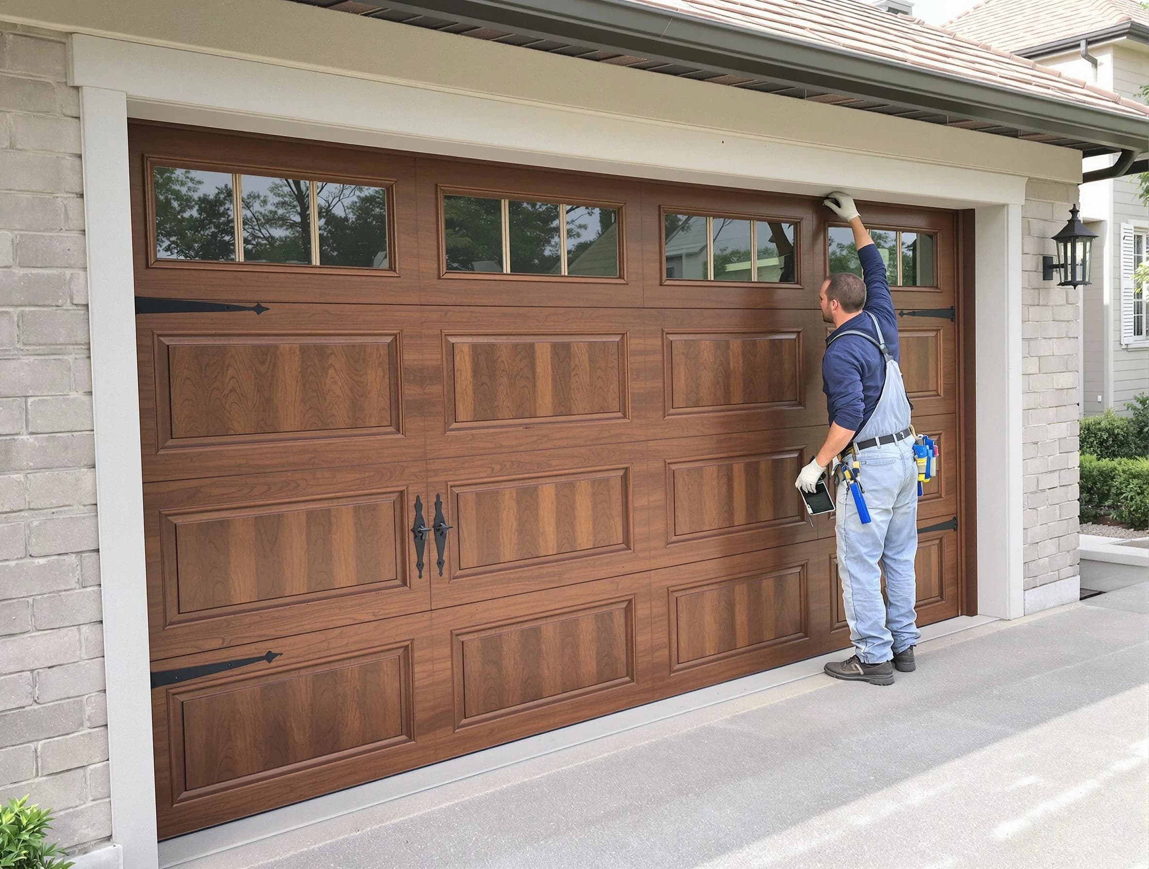 Custom garage door showcase by West Deer Garage Door Repair in West Deer