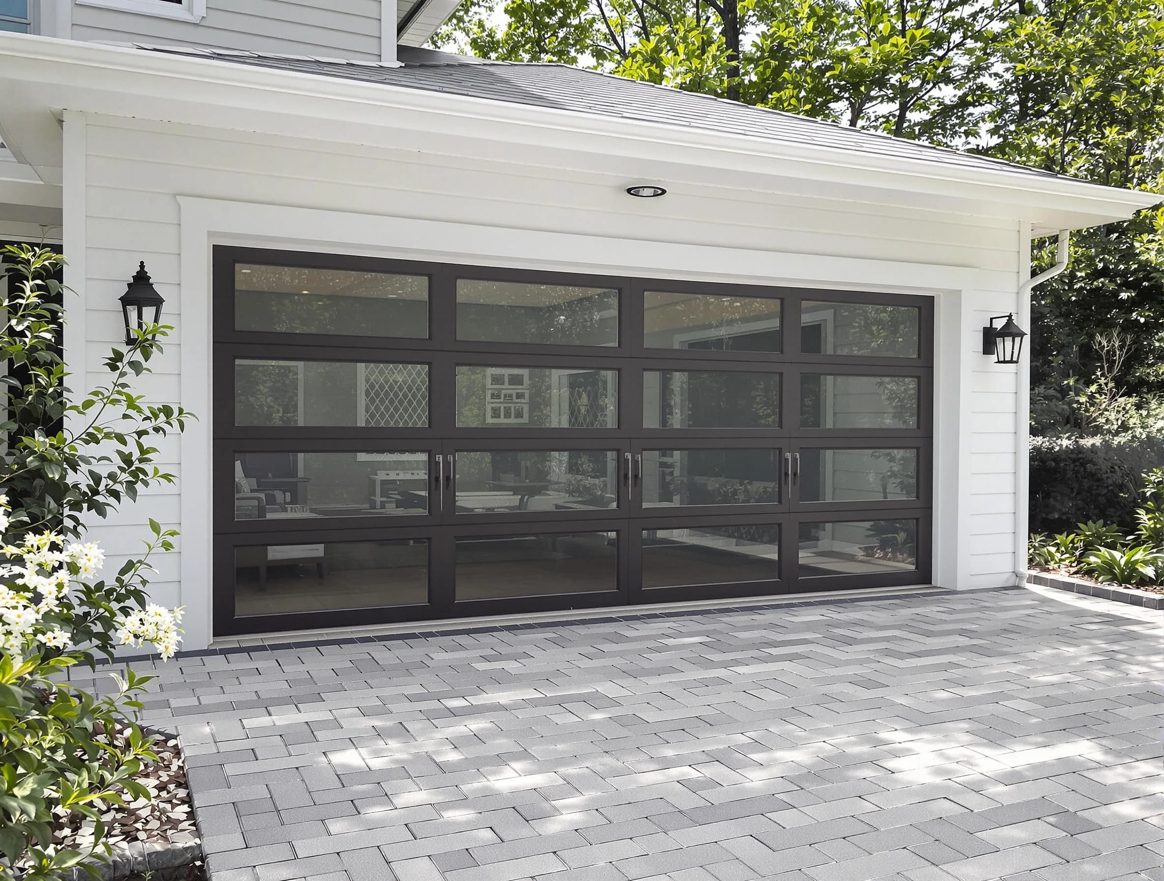 West Deer Garage Door Repair design specialist presenting custom garage door options to West Deer homeowner