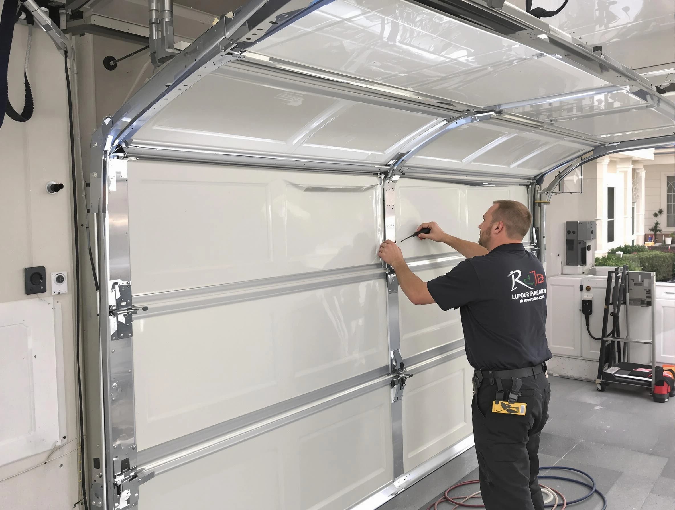 West Deer Garage Door Repair professional performing panel repair in West Deer