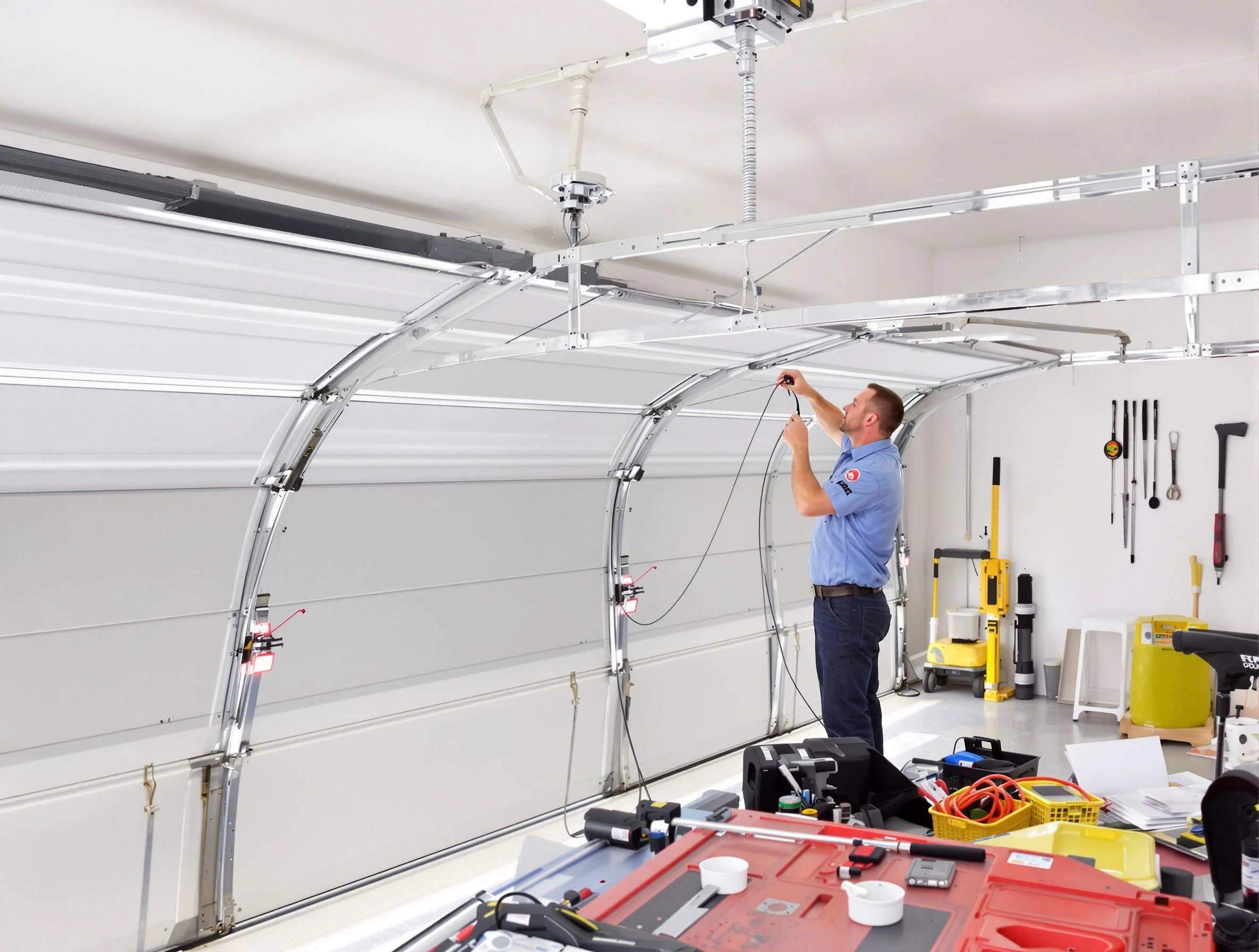 Garage door cable repair service by West Deer Garage Door Repair in West Deer