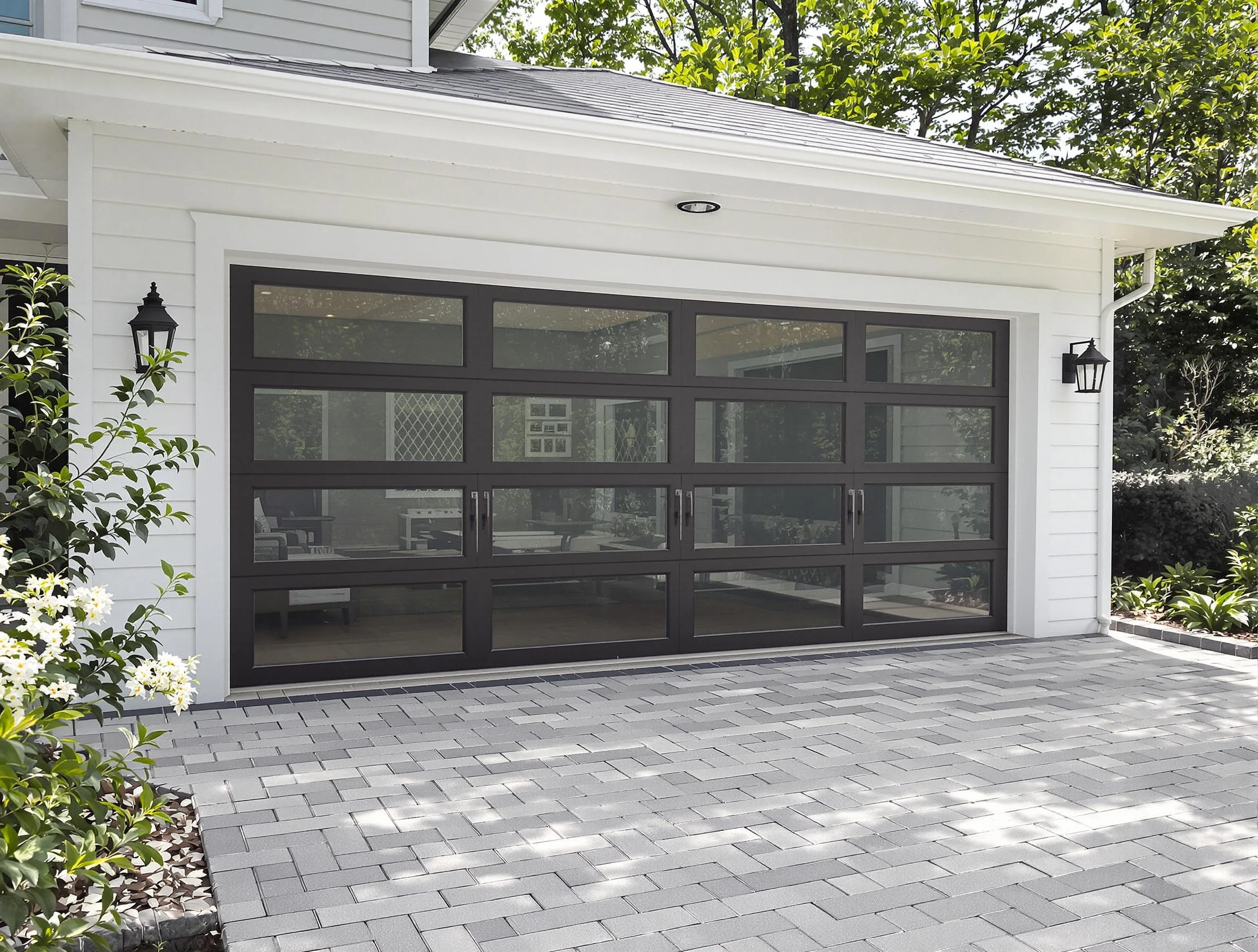 West Deer Garage Door Repair design specialist presenting custom garage door options to West Deer homeowner